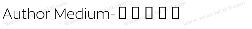 Author Medium字体转换